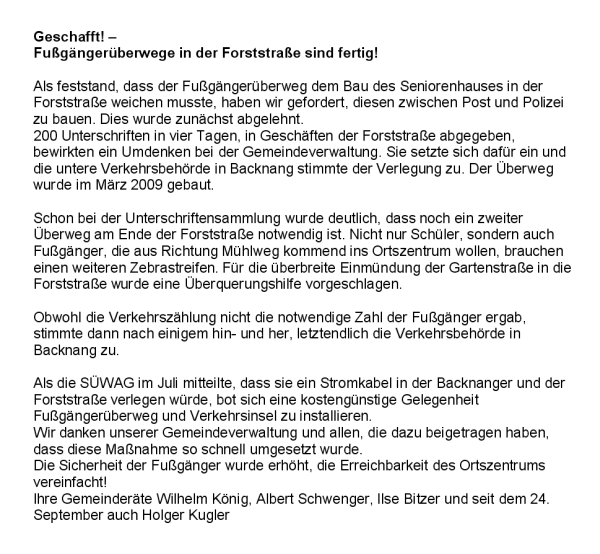 übergänge-Forststraße